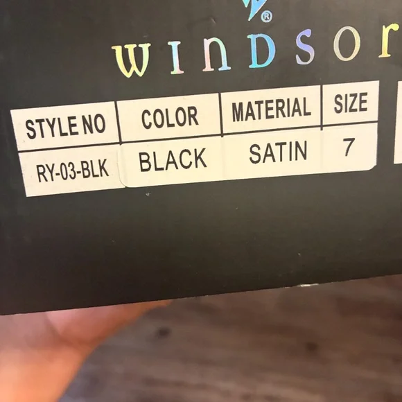 Windsor Black Strappy Square-Toe Heeled Sandals with Buckle Accents - Picture 2 of 3